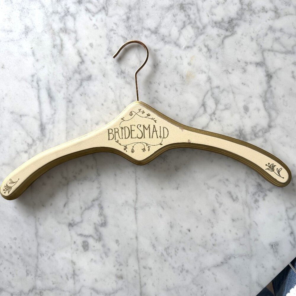 Bridesmaid Hanger for Wedding and Home in Golden and Brown
